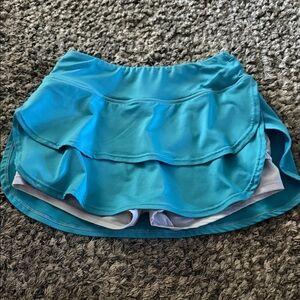 Turquoise Athletic Skort